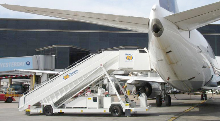 Aircraft Passenger Steps at terminal